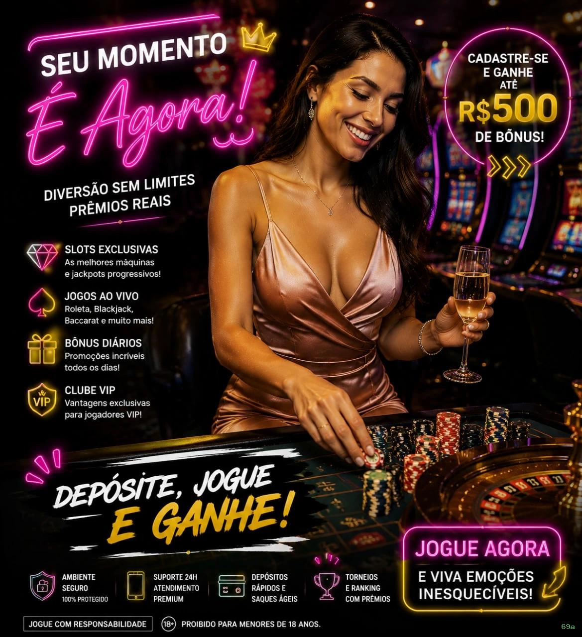 Streaming 4K no cassino ao vivo da 69a